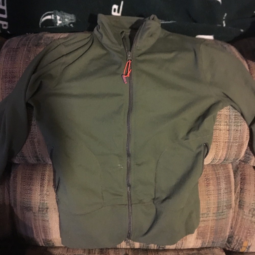 Green zip up- small